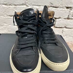 KOIO Black and Tan Women's High-Top Sneakers